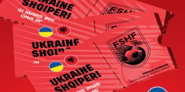Biletat për miqësoren Ukrainë-Shqipëri, e cila do të zhvillohet në Valencia, janë në shitje.
