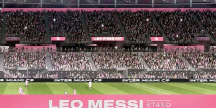 Inter Miami nderon Lionel Messin me një tribunë të emëruar në nder të yllit argjentinas.