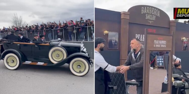 Metropolitano rikthen atmosferën e vitit 1930, duke shërbyer si lokacion për promovimin e filmit “Peaky Blinders” nga Atletico.