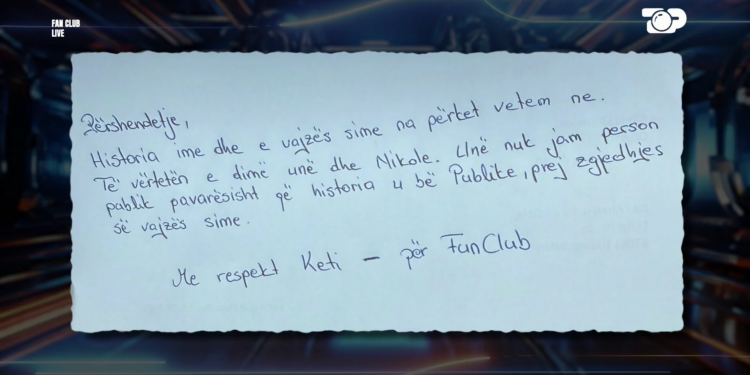 Pas 8 vitesh, pa komunikim me nënen, e ëma e Nikol i dërgon letër Fan Club-it: Të vërtetën e njohim vetëm unë dhe ajo.
