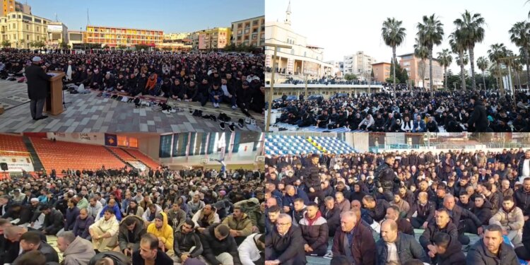 Pas përfundimit të muajit të shenjtë të Ramazanit, besimtarët muslimanë festojnë sot Fitër Bajramin. Më poshtë tregohet si është pritur kjo festë në qytetet e Shqipërisë.