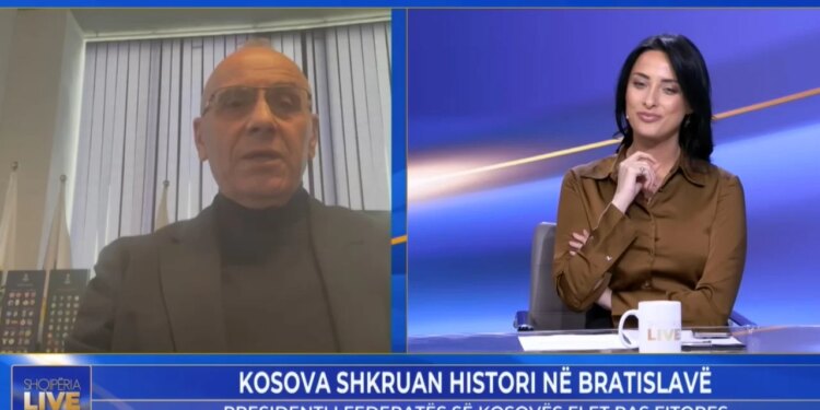 “Sllovakët shprehin respekt”/ Presidenti i FFK-së për ‘Shqipëria Live’: Kosova ka kontribuar shumë në futboll gjatë këtyre 10 viteve