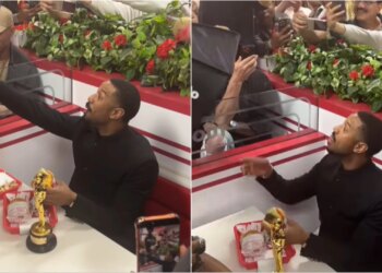 Video/ Aktori i njohur i Hollywood që fitoi për herë të parë çmimin “Oscar” vazhdon traditën e servirjes së hamburgerëve