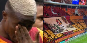 Video/ Momenti prekës për Osimhen para ndeshjes, ekipi turk nderon nënën e tij të ndjerë.