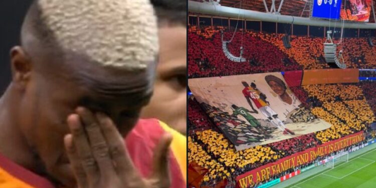 Video/ Momenti prekës për Osimhen para ndeshjes, ekipi turk nderon nënën e tij të ndjerë.