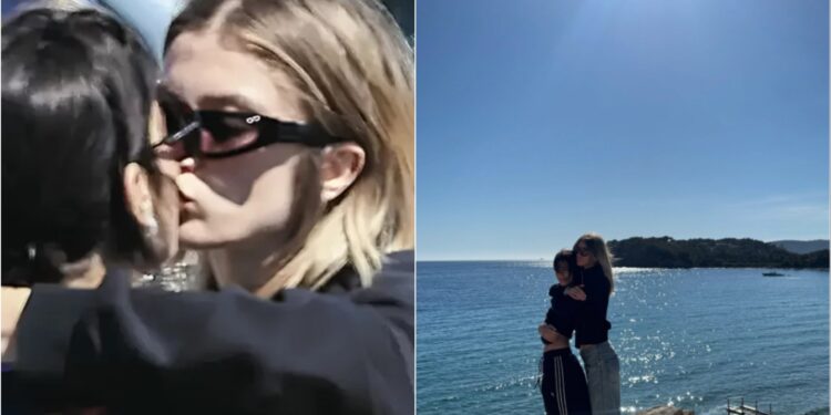 Foto/ Balerina shqiptare konfirmon lidhjen me këngëtaren italiane: momente romantike mes tyre gjatë pushimeve