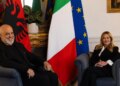 Fotolajm: Vizita në Romë, Kryeministri Edi Rama ndan pamje nga takimi me Giorgia Meloni