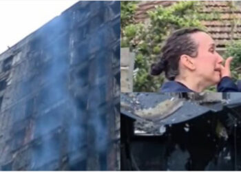 Zjarri përballë QSUT përpiu 30 apartamente! Gjithçka la pas është tymi, hiri, lotët e trishtimi i banorëve