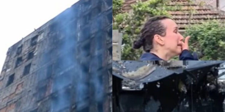 Zjarri përballë QSUT përpiu 30 apartamente! Gjithçka la pas është tymi, hiri, lotët e trishtimi i banorëve