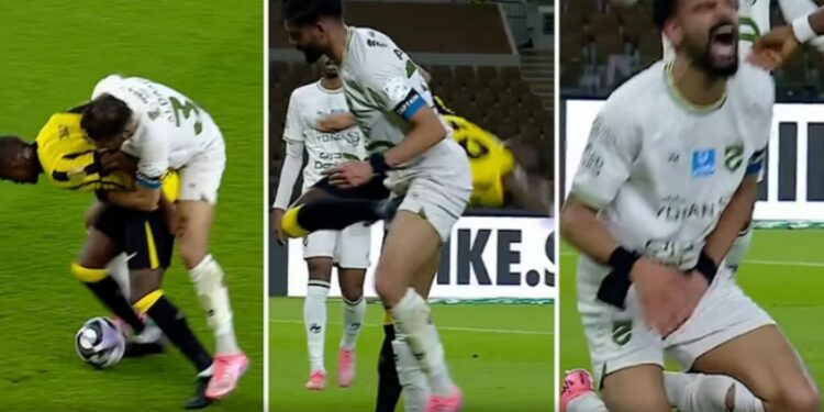 Inter, shihni se çfarë ndodh me Diaby! Francezi 'e humbet kontrollin' dhe godet rivalin në zona delikate.