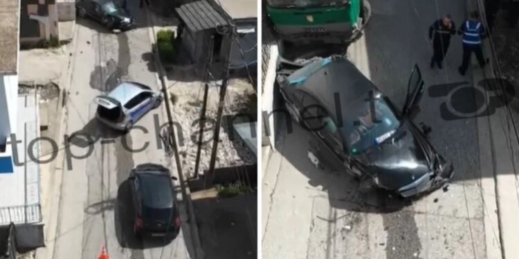 Kamioni pa frenim përplas 5 automjete në Gjirokastër, dy të plagosur