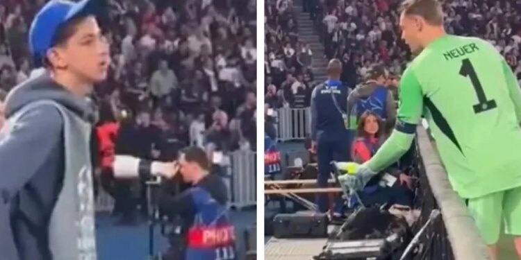 Neuer dhe hajduti i vogël i topit: momenti që bëri gjithë botën të qeshë mbrëmë