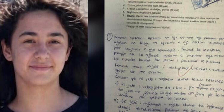 Pedagogu publikon provimin fundit të Borës Keçi, që u nda me babanë në aksident tragjik: E vështirë të…