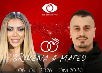 Zarf në shtëpi/ Brikena dhe Mateo, çiftin e dytë që celebron dashurinë në Big Brother, do të kurorëzojnë marrëdhënien e tyre sot.