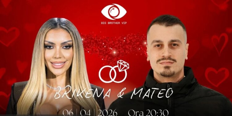 Zarf në shtëpi/ Brikena dhe Mateo, çiftin e dytë që celebron dashurinë në Big Brother, do të kurorëzojnë marrëdhënien e tyre sot.