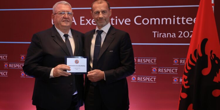FSHF shpreh hapur mbështetjen për Aleksander Ceferin në zgjedhjet e UEFA-s