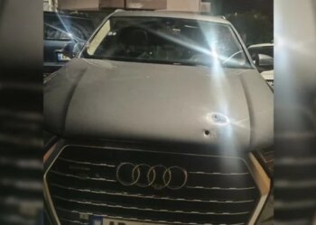 Foto/ Atentati ndaj Kejdi Spajas ku mbeti i plagosur efektivi i policisë, kjo është makina që priti plumbat