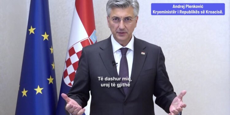 Kryeministri i Kroacisë Plenković i dërgon mesazh PD: Suksese për Kuvendin dhe mbështetje për orientimin pro-evropian