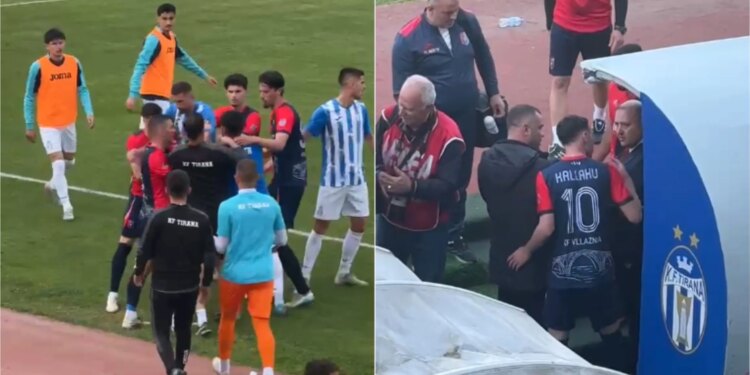 Tensione në ndeshjen Tirana-Vllaznia: Bajrami kapet me mbledhësin e topave, Kallaku tërbohet me delegatin
