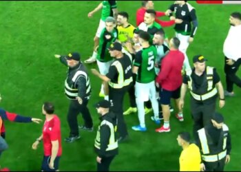 VIDEO/ Aleksi provokon, Gurishta gjuan me grusht — çfarë ndodhi në përballjen Vllaznia–Egnatia