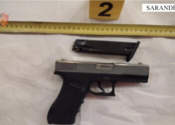 37-vjeçari arrestohet në flagrancë në Sarandë; në lokal iu gjet pistoletë dhe kokainë