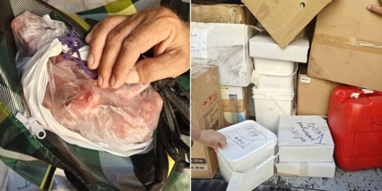 Autoritetet sekuestrojnë furgonin me mish, djathë e vezë nga Shqipëria drejt Maltës: Janë të pasigurta, do i asgjësojmë