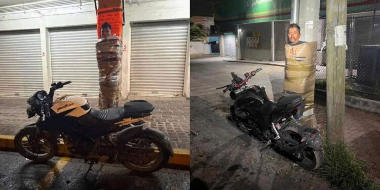 Batmani i Meksikës: I panjohuri që terrorizon, lidh hajdutët e motoçikletave dhe i lë si paralajmërim