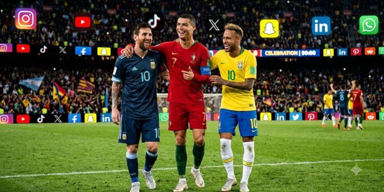 Cili futbollist i Botërorit ka më shumë ndjekës në rrjetet sociale?