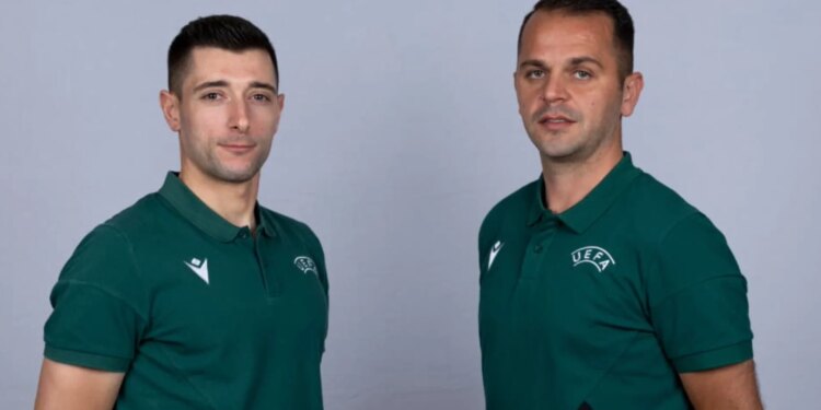 Historike: Florian Lata dhe Mario Shazivari, arbitrat shqiptarë në finalen e Europianit U17