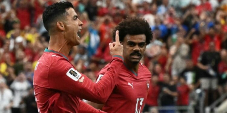 Këtë e bënë, caktuan ekspert për të lexuar buzët e Ronaldos; pas golit festoi në vetën e tretë