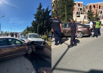 Makinat përplasen kokë më kokë në Dhërmi; katër persona dërgohen në spitalin e Vlorës