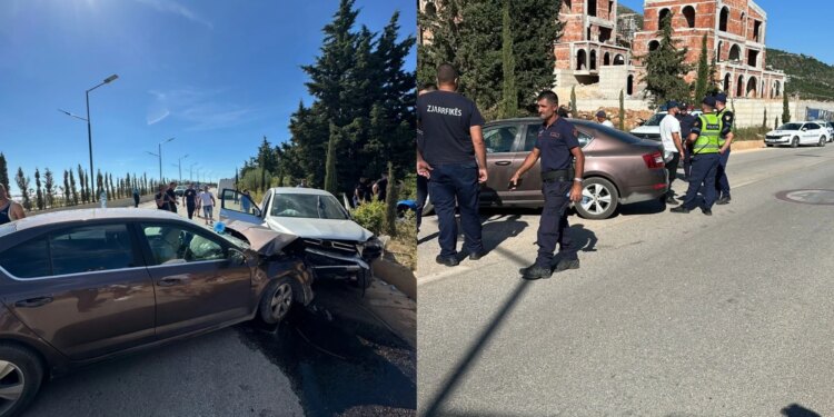 Makinat përplasen kokë më kokë në Dhërmi; katër persona dërgohen në spitalin e Vlorës