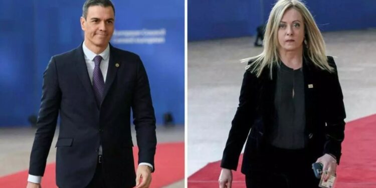 Meloni, Sanchez përplasen për emigracionin në Këshillin Evropian; Meloni i kërkon homologut spanjoll debat për pranimin 500,000 azilantësh