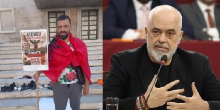 Rama: Jam miku yt, jo armiku. Protestuesi reagon: Nuk jam ti, mos thuaj se sheh veten tek unë