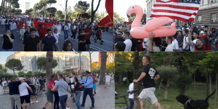 Rama e Berisha n'burg, dita 13 e protestës, qytetarët marshojnë në kryeqytet pas tensioneve me mbështetësit e PS-së