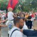 Rama n’burg, Berisha n’burg — Tubimi i 19-të: tensione te selia e PD-së, përplasje mes protestuesve dhe demokratëve