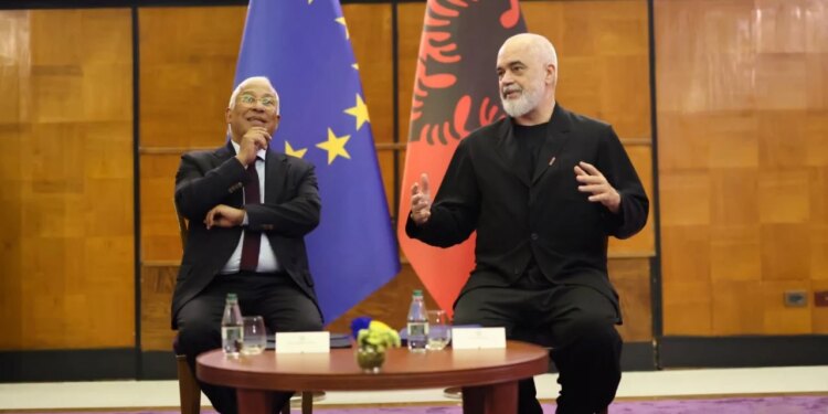 Rama pret në kryeministri Antonio Costan gjatë turit ballkanik të Presidentit të Këshillit të Europës