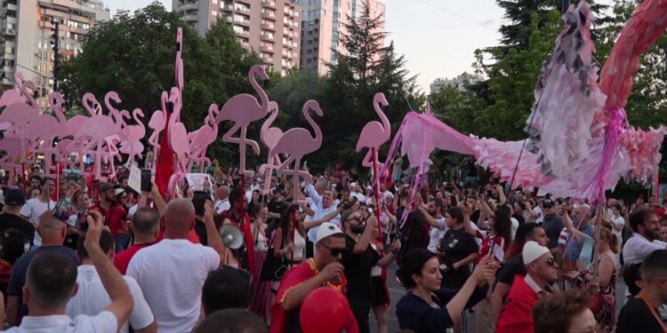 Sa dinë për flamingot? Protestuesit ndahen mes mbrojtjes së natyrës dhe revoltës politike, qytetarët: Qëllimi: largimi i qeveritarëve