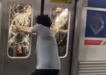 Video: Kaos në metronë e Sao Paulos, 39-vjeçari i dehur hidhet nga treni dhe thyen xhamat