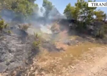 Zjarr në fshatin Kordhocë të Gjirokastrës rrezikoi dy banesa, u vunë nën kontroll nga zjarrfikësit