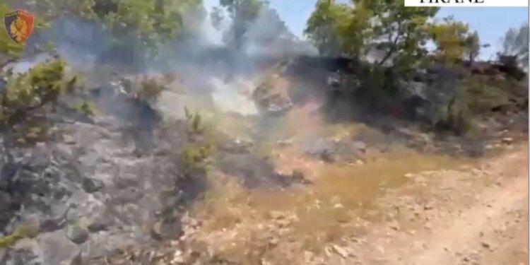 Zjarr në fshatin Kordhocë të Gjirokastrës rrezikoi dy banesa, u vunë nën kontroll nga zjarrfikësit