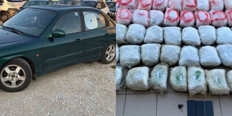 68-vjeçari shqiptar arrestohet sapo hyn në kufirin grek, mbante mbi 55 kg kanabis në makinë