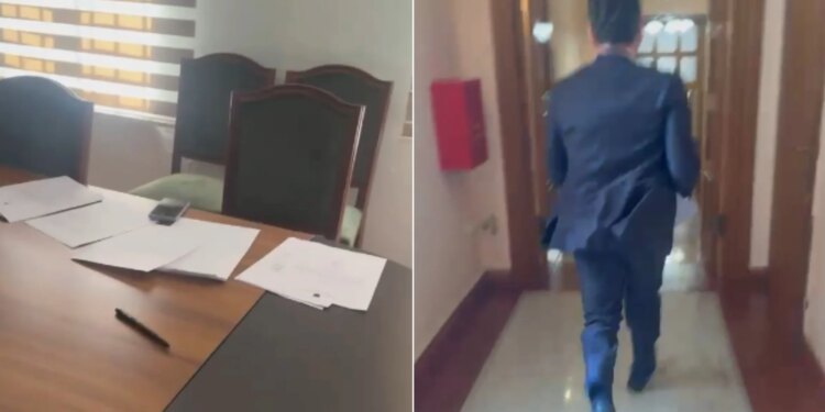 Deputetët shkojnë të lexojnë marrëveshjen e huasë me SHBA para seancës, Agron Shehaj merr kopjen, largohet me vrap