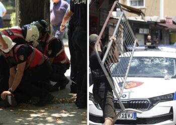 FOTOT/ Përplasje, spray lotsjellës dhe makina policore të shkatërruara — çfarë ndodhi me deputetët pas daljes nga Kuvendi