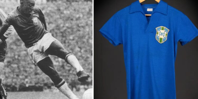 Fanella e Botërorit 1958 e legjendarit Pelè u shit në ankand për një shifër marramendëse