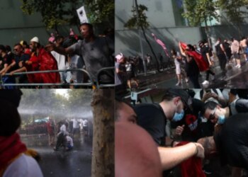 :LIVE/ Deputetët në seancë; përshkallëzohet tubimi përpara Kuvendit — protestues heqin gardhin, hedhin vezë; policia përgjigjet me ujë, gaz