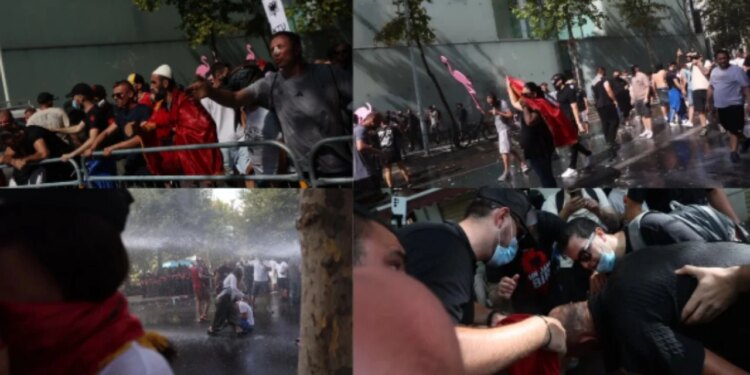 :LIVE/ Deputetët në seancë; përshkallëzohet tubimi përpara Kuvendit — protestues heqin gardhin, hedhin vezë; policia përgjigjet me ujë, gaz