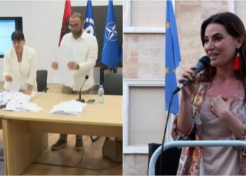 :LIVE Gara PD, Berisha zgjedh folësen e protestës flamingove kryetare Këshillit Kombëtar; Julia Emiri zë vend Edi Palokës