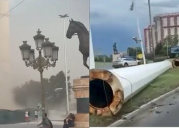 Një stuhi e fuqishme godet Shkupin; raportohen dëme të mëdha materiale