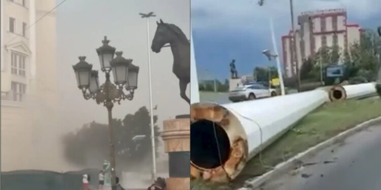 Një stuhi e fuqishme godet Shkupin; raportohen dëme të mëdha materiale